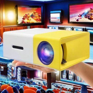 Мініпроєктор YG300 мультимедійний портативний YG300 з динаміком і пультом | HappyShop 2086 фото