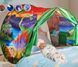 Дитячий намет тент для сну Dream Tents Зелений з Динозаврами | HappyShop 1737 фото 1