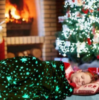 Дитячий плед-Покривало плюшевий світний у темряві Magic Blanket 180х150см | HappyShop 1291 фото