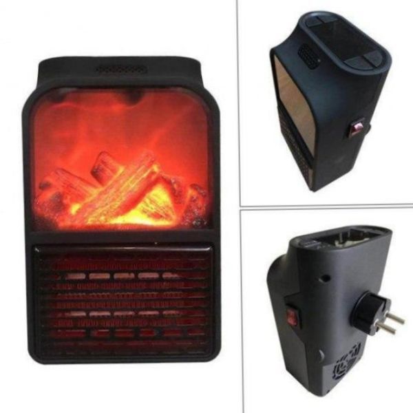 Портативний нагрівач з LCD-екраном Камін нагрівач Flame Heater з ПУЛЬТОМ | HappyShop 1261 фото