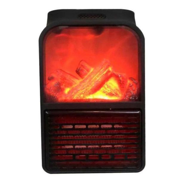 Портативний нагрівач з LCD-екраном Камін нагрівач Flame Heater з ПУЛЬТОМ | HappyShop 1261 фото