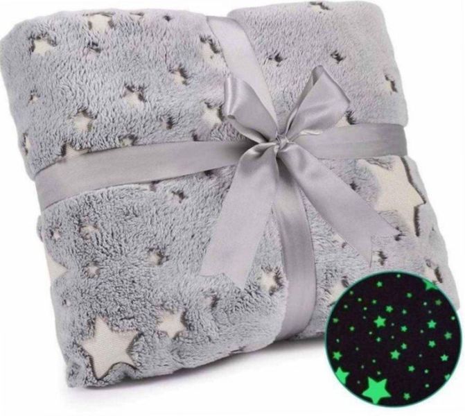 Дитячий плед-Покривало плюшевий світний у темряві Magic Blanket 180х150см | HappyShop 1291 фото