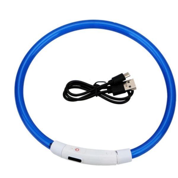 Світний LED-комір для собак світлодіодний нашийник для тварин | HappyShop 1800 фото