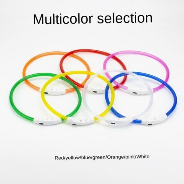 Світний LED-комір для собак світлодіодний нашийник для тварин | HappyShop 1800 фото