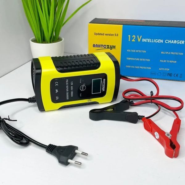 Інтелектуальний зарядний пристрій для акумулятора RJTIANYE 12 V 6 A 2 AH-100AH | HappyShop 2152 фото