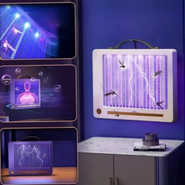 Електрична лампа-ловушка для комарів і комах Electric Shock з LED-підсвіткою USB | HappyShop 1778 фото