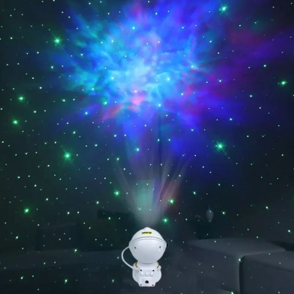 Дитячий нічник проєктор зоряного неба Астронавт Sky Star Astronaut Lamp лазерний проєктор галактики з пультом | HappyShop 1966 фото