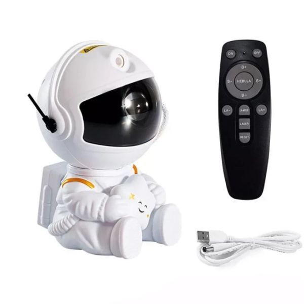 Дитячий нічник проєктор зоряного неба Астронавт Sky Star Astronaut Lamp лазерний проєктор галактики з пультом | HappyShop 1966 фото