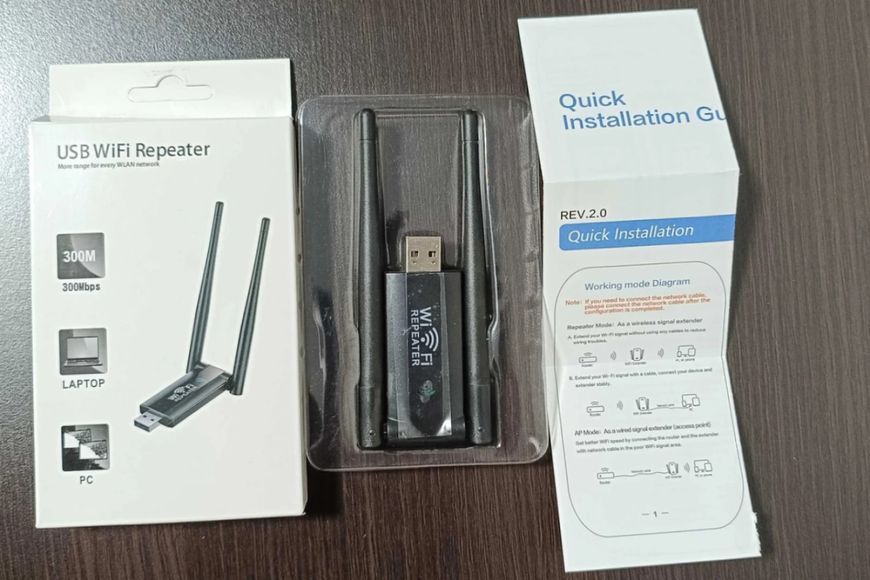 Ретранслятор-підсилювач WiFi сигналу USB підсилювач сигналу для роутера WiFi USB Repeater 2.4G USB Wi-Fi адаптер репітер | HappyShop 1289 фото