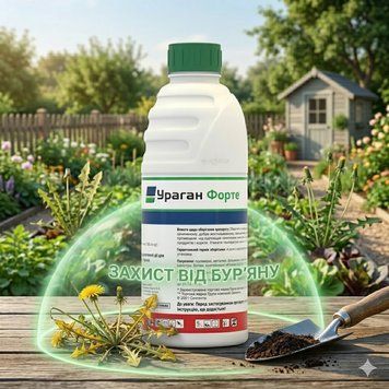 Ураган Форте 1 л Гербіцид суцільної дії Ураган форте Syngenta післясходовий для дач та городів | HappyShop 2458 фото