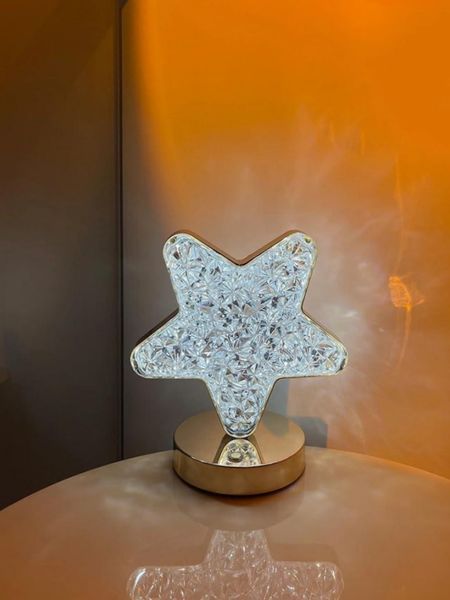 Нічник світильник Зірка акриловий на підставці USB Charging Touch Lamp з акумулятором Зірочка | HappyShop 1943 фото