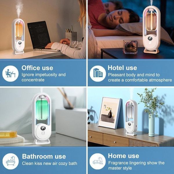 Ультразвуковой аромадиффузор с подсветкой и USB-зарядкой + флакон Диспенсер для освежителя воздуха Ароматический диффузор sliva | HappyShop 766 фото