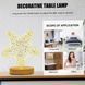 Нічник світильник Зірка акриловий на підставці USB Charging Touch Lamp з акумулятором Зірочка | HappyShop 1943 фото 2