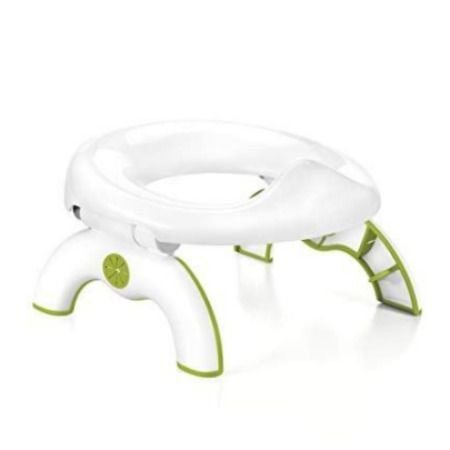 Детский дорожный горшок-туалет Oxo Tot 2-in-1 Go Potty салатовый с белым | НАКЛАДКА НА УНИТАЗ | HappyShop 892 фото