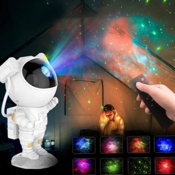 Дитячий нічник проєктор зоряного неба Астронавт Sky Star Astronaut Lamp нічник лазерний з пультом | HappyShop 1941 фото