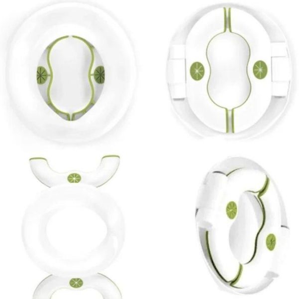 Детский дорожный горшок-туалет Oxo Tot 2-in-1 Go Potty салатовый с белым | НАКЛАДКА НА УНИТАЗ | HappyShop 892 фото