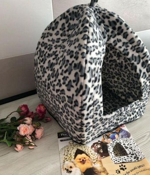 Великий М'який флісовий будиночок для хатніх тварин собак і кішок Pet Hut 35 см х 40 см | HappyShop 1909 фото