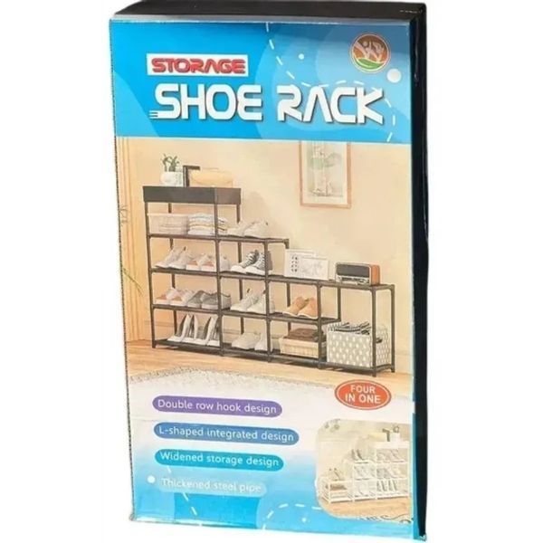 Подставки для обуви Shoe rack 9 полок Стойка-обувница для обуви стеллаж органайзер Напольная полка-этажерка | HappyShop 1643 фото