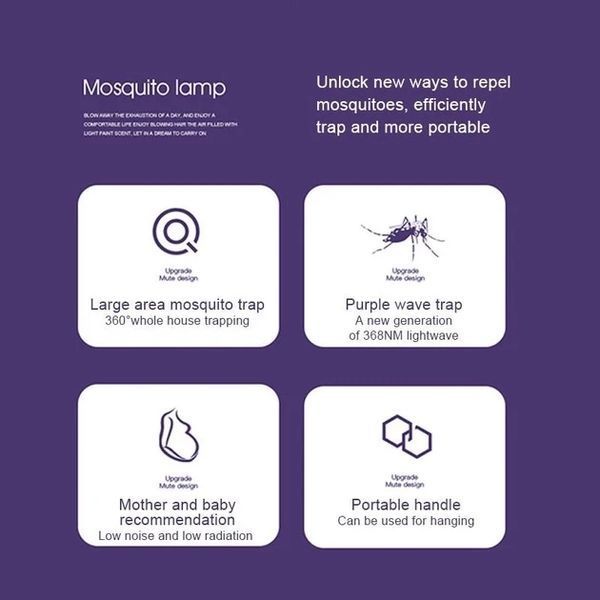 Пастка комарів і комах знищувач антимоскітна лампа електрична Stop Mosquito USB | HappyShop 1744 фото