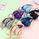 Бездротові Bluetooth-навушники P47 з котячими вушками та LED-підсвіткою | HappyShop 1360 фото 4