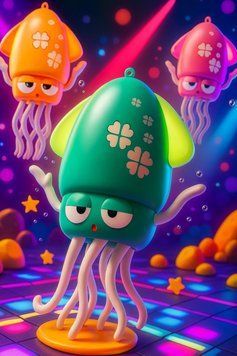 Музичний восьминіг інтерактивна іграшка Tummy Time Octopus Smart хіт TikTok 2025 кальмар світло-звук | HappyShop 2330 фото