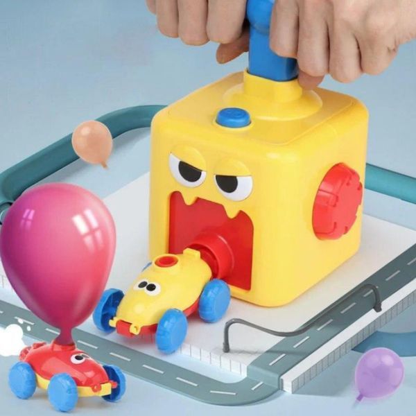 Аеромобіль balloon car машинка з кулькою Aerodynamics Reaction FORCE Printciple menu Інтерактивна іграшка | HappyShop 776 фото