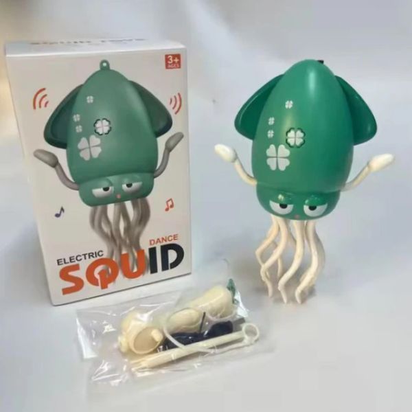 Музичний восьминіг інтерактивна іграшка Tummy Time Octopus Smart хіт TikTok 2025 кальмар світло-звук | HappyShop 2330 фото