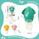 Музичний восьминіг інтерактивна іграшка Tummy Time Octopus Smart хіт TikTok 2025 кальмар світло-звук | HappyShop 2330 фото 4