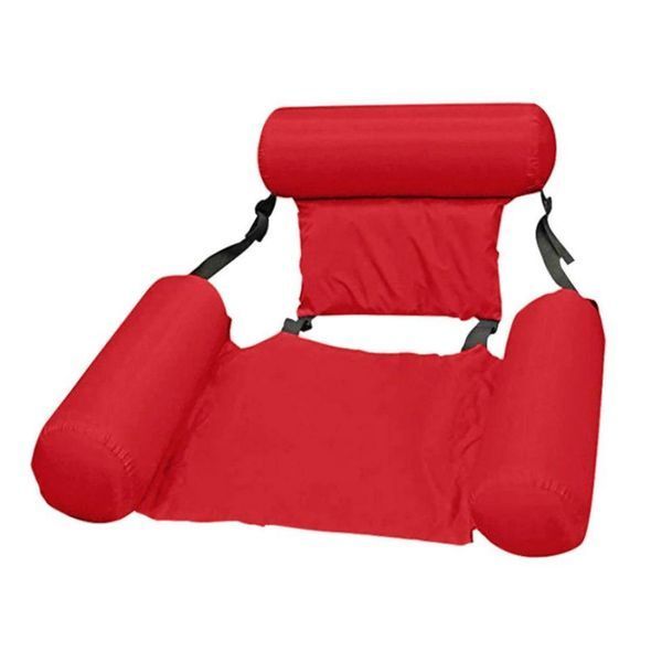 Inflatable floating bed Надувне пляжне крісло-гамак, надувний складаний матрац для відпочинку зі спинкою | HappyShop 2281 фото
