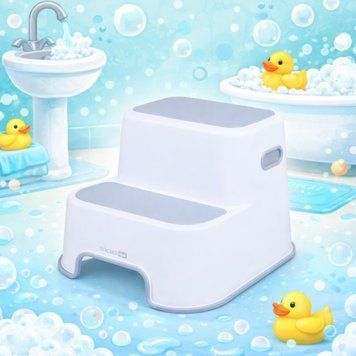 Дитячі підставки-ступеньки для ванни та туалету Дитяча сходинка Babyhood пластикові Табурет | HappyShop 2415 фото