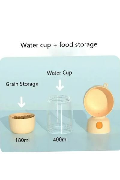Пляшка подвійна для собак і кішок для води зі складаною мискою H-DuOTM with Companion Cup | HappyShop 2286 фото