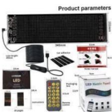 Гнучка LED-панель Matrix Panel Fullcolor LED-панель для авто з Bluetooth Світлодіодна LED-панель пульт + телефон | HappyShop 2291 фото
