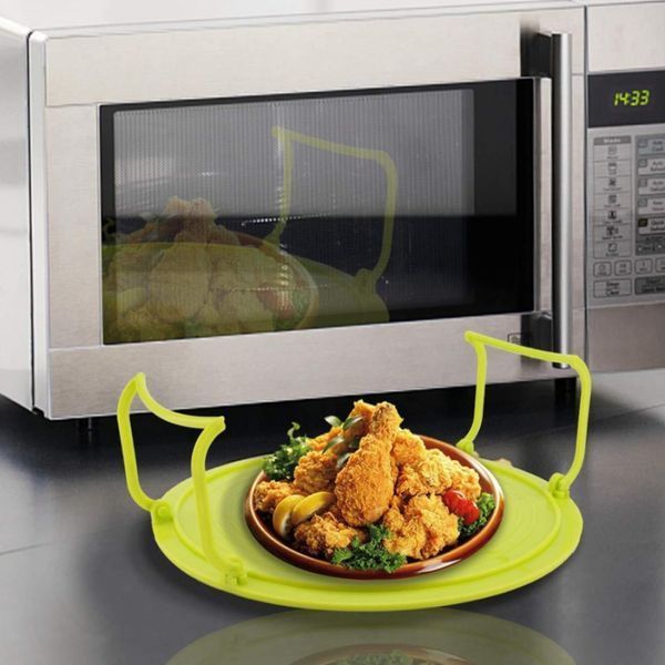 Підставка для мікрохвильовки Microwave Tray Пластикова підставка для мікрохвильової печі Багатофункціональна полиця для тарілок | HappyShop 2390 фото