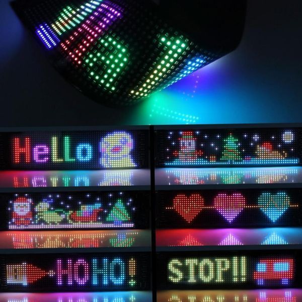 Гнучка LED-панель Matrix Panel Fullcolor LED-панель для авто з Bluetooth Світлодіодна LED-панель пульт + телефон | HappyShop 2291 фото