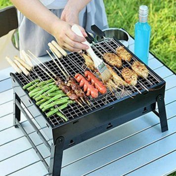 Складаний барбекю гриль BBQ Grill портативний мангал, BBQ Grill Portable з неіржавкої сталі | HappyShop 1180 фото