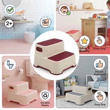 Детские подставки-ступеньки для ванны и туалета Детская ступенька Babyhood пластиковые Табурет | HappyShop 2552 фото