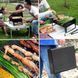 Складаний барбекю гриль BBQ Grill портативний мангал, BBQ Grill Portable з неіржавкої сталі | HappyShop 1180 фото 4