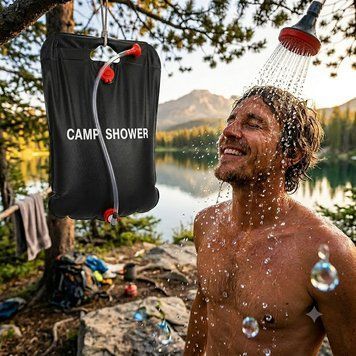 Переносний портативний похідний душ для дачі та походу Camp Shower Камп Шовер 20 л/5 галонів | HappyShop 1199 фото