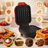 Вафельница электрическая MULTI FUNCTIONAL WAFFLE MAKER 350 Вт, мини-вафельница для бельгийских и венских вафель 12&times;12, квадратная | HappyShop 2555 фото