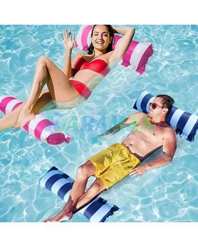 Надувний водний гамак Pool Lounge Плавальний надувний ПВХ гамак, водний гамак для басейну, шезлонг | HappyShop 2261 фото