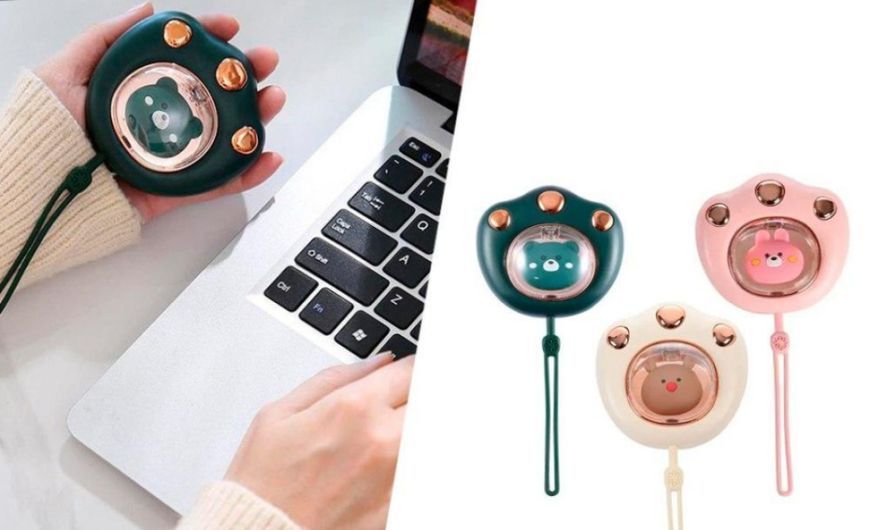 Електрична грілка для рук Котяча лапка Грілка для рук з USB-зарядкою Нагрівачі для рук Міні обігрівач для рук Supretto кишеньковий | HappyShop 2391 фото