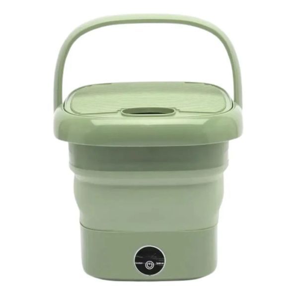 Ультразвукова портативна складана пральна машина 2в1 з відром Mini Folding Washing Machine міністилка | HappyShop 2066 фото