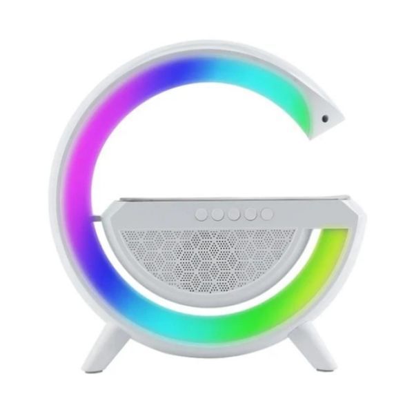 Ночник лампа Smart Light Sound Machine с беспроводной зарядкой Bluetooth колонкой G-Smart многофункциональная | HappyShop 1853 фото
