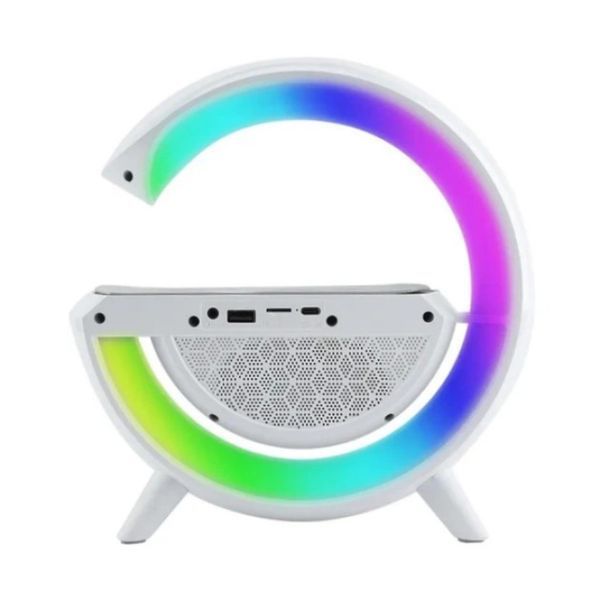 Ночник лампа Smart Light Sound Machine с беспроводной зарядкой Bluetooth колонкой G-Smart многофункциональная | HappyShop 1853 фото