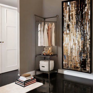 Кутова підлогова вішалка для одягу 180х45х45 см стійка для речей Corner coat rack | HappyShop 2084 фото