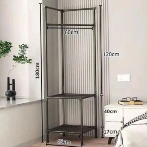 Кутова підлогова вішалка для одягу 180х45х45 см стійка для речей Corner coat rack | HappyShop 2084 фото