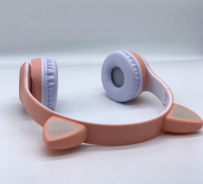 Бездротові навушники М'ЯУ з вушками котика світні лапки LED CAT EAR VZV-23M | HappyShop 1833 фото