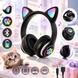 Беспроводные наушники МЯУ с ушками котика светящиеся лапки LED CAT EAR VZV-23M | HappyShop 1833 фото 1