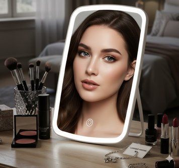 Дзеркало з підсвіткою Jordan Judy LED Makeup Mirror сенсор для макіяжу зі збільшенням Дзеркало з LED-підсвіткою | HappyShop 512 фото