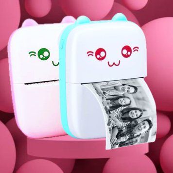Портативний термопринтер Smart mini printer Bluetooth  Принтер без заправлення чорнила з термопаперою в комплекті | HappyShop 2041 фото